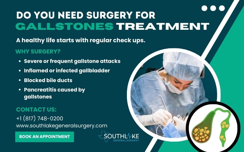 Doctor is performing surgery for gallstones treatment.