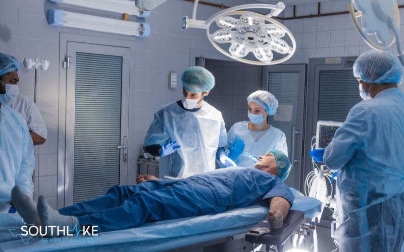 Photo of a patient being prepared for surgery.