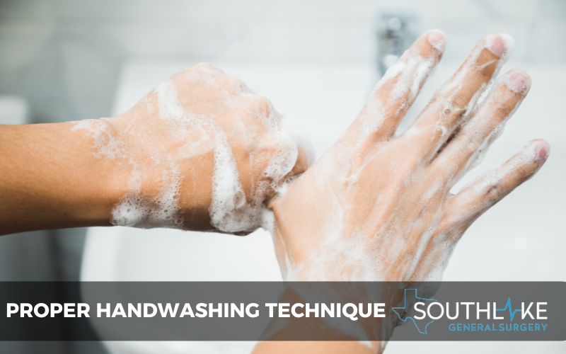 Proper handwashing technique to prevent the spread of impetigo.