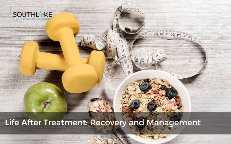 Healthy diet and exercise for post-treatment recovery of bile duct issues.