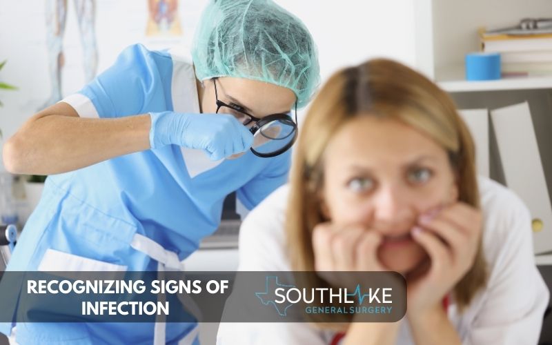 Signs of infection to watch for after surgery.