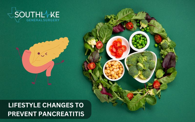 Healthy food options like fruits, vegetables, and lean proteins to help prevent pancreatitis.