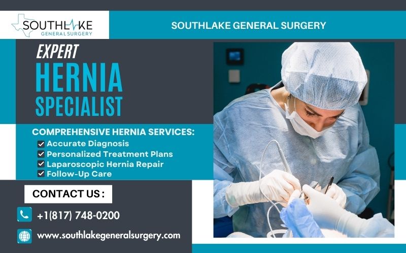 : A surgeon is preparing for hernia surgery.