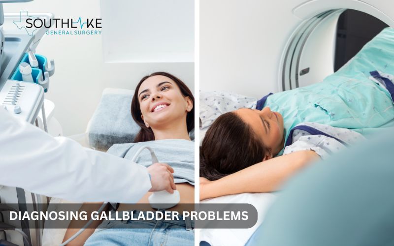 A patient undergoing an ultrasound and HIDA scan for gallbladder evaluation.